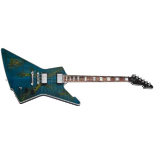Schecter E-1 Electro Resin Guitarra Eléctrica Transparent Blue