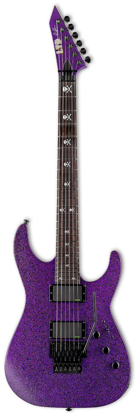 Esp Ltd Kh-602 Kirk Hammett Guitarra Electrica Purple Sparkle