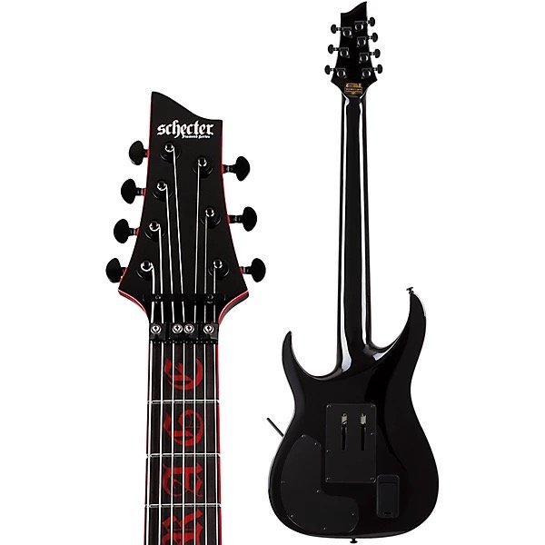 Imagen 120 Schecter Sullivan King Banshee Guitarra Electrica De 7 Cuerdas Floyd Rose Sustainiac Obsidian Blood