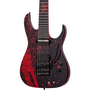 Schecter Sullivan King Banshee Guitarra Electrica De 7 Cuerdas Floyd Rose Sustainiac Obsidian Blood
