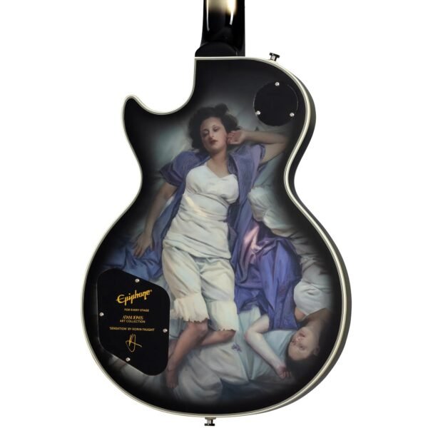 Epiphone Adam Jones Art Collection Guitarra Electrica Les Paul Custom Korin Faughts Sensation Silverburst