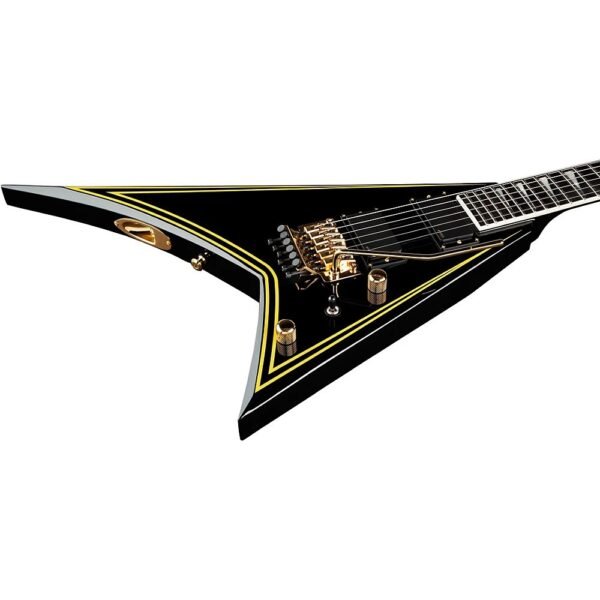 Jackson MJ Series Rhoads RR24MG Guitarra Electrica Black Yellow Pinstripes