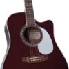 Takamine JJ325SRC Guitarra Electroacustica De 6 Cuerdas John Jorgenson Gloss Red