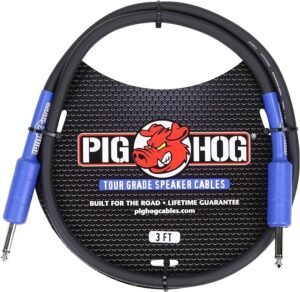 Pig Hog PHSC3 Cable De 1/4"De Amplificador a Gabinete De 1mt