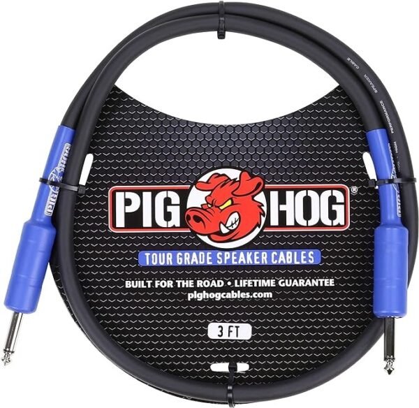 Pig Hog PHSC3 Cable De 1/4"De Amplificador a Gabinete De 1mt
