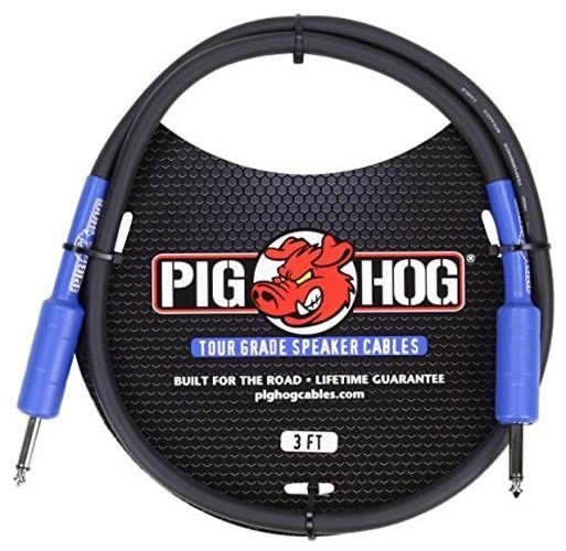 Pig Hog PHSC3 Cable De 1/4"De Amplificador a Gabinete De 1mt