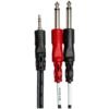 Hosa CMP-159 Cable "Y" 3.5mm TRS a 1/4 TS de 3 Mts