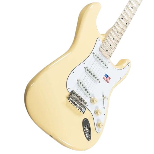 Fender Yngwie Malmsteen Stratocaster Guitarra Electrica Diapason Maple Vintage White