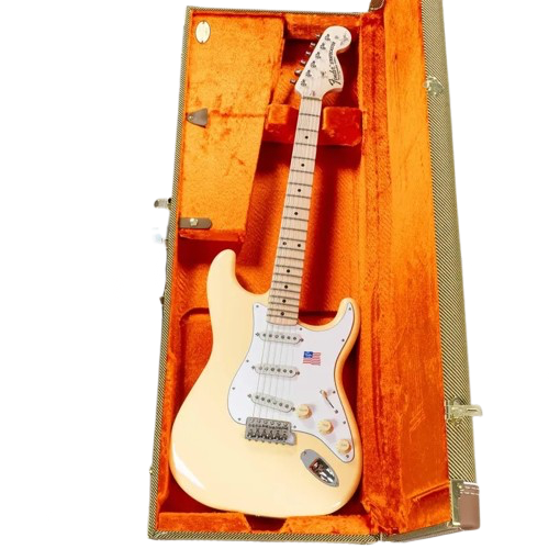 Fender Yngwie Malmsteen Stratocaster Guitarra Electrica Diapason Maple Vintage White