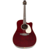 Takamine JJ325SRC Guitarra Electroacustica De 6 Cuerdas John Jorgenson Gloss Red