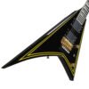 Jackson MJ Series Rhoads RR24MG Guitarra Electrica Black Yellow Pinstripes