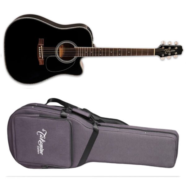 TAKAMINE-EF341DX-2 Takamine EF341DX Deluxe Series Guitarra Electroacústica De 6 Cuerdas , Black