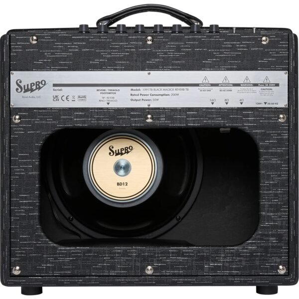 Supro Black Magick Reverb TB Tyler Bryant Amplificador Combo De 35w 1x12"