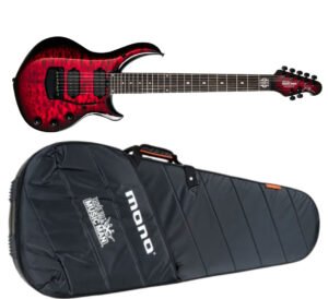 MAJESTY7-NEBULA-fotor-20250829192842 Ernie Ball Music Man BFR John Petrucci Majesty 7 Guitarra De 7 Cuerdas Quilted Maple Top Red Nebula