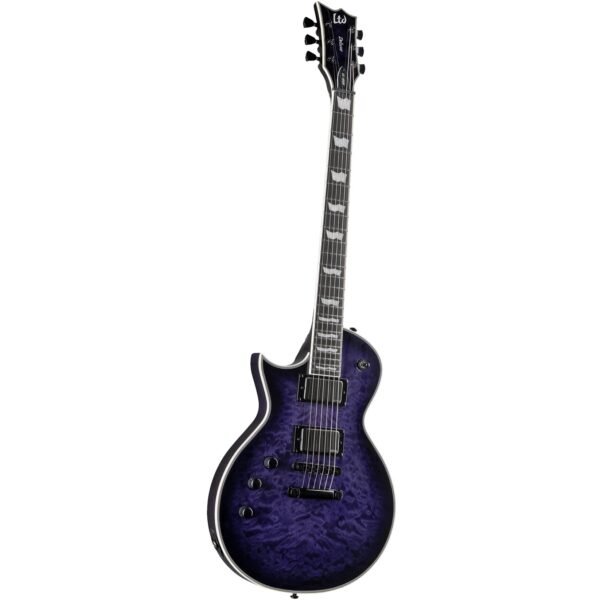 Imagen 10 Esp Ltd Ec-1000 Guitarra Electrica Zurda See Thru Purple Sunburst