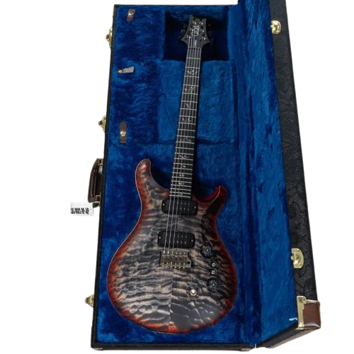Paul Reed Smith Wood Library Custom 24-08 10-Top Quilt Maple Charcoal Cherry Burst