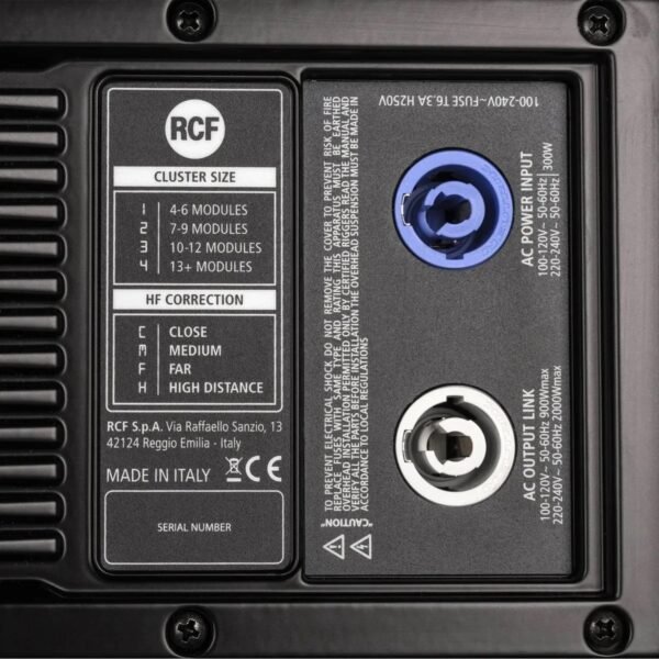 RCF HDL30-A Bocina Line Array 2x10" 2200w Color Negro