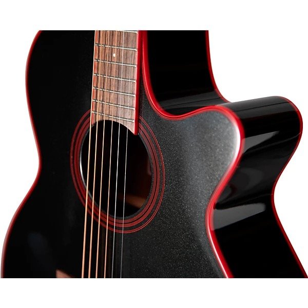 Takamine GF49CE Guitarra Electroacustica Color Cosmic Black Sparkle