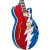 D' Angelico Premier Grateful Dead SS Guitarra Electrica Edicion Limitada Red White Blue
