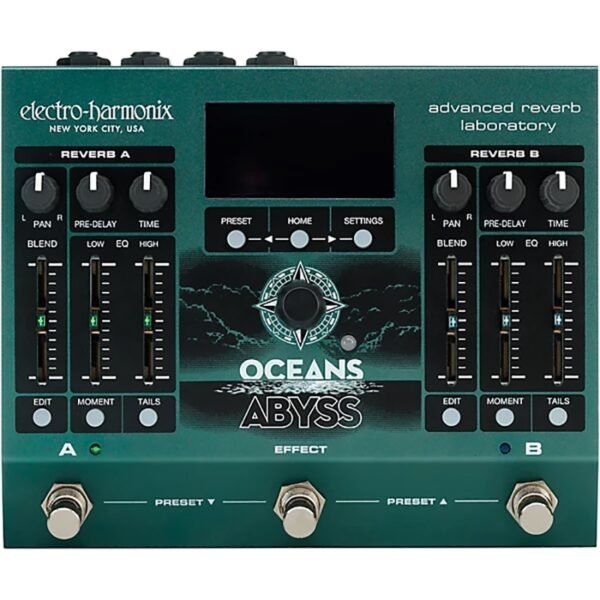 EHX Electro Harmonix Oceans Abyss Pedal De Efectos Reverb Stereo Avanzado