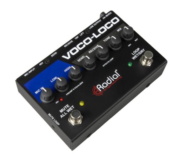 Radial Engineering Voco Loco Mk2 Pedal Conmutador De Efectos Para Voz e Instrumento